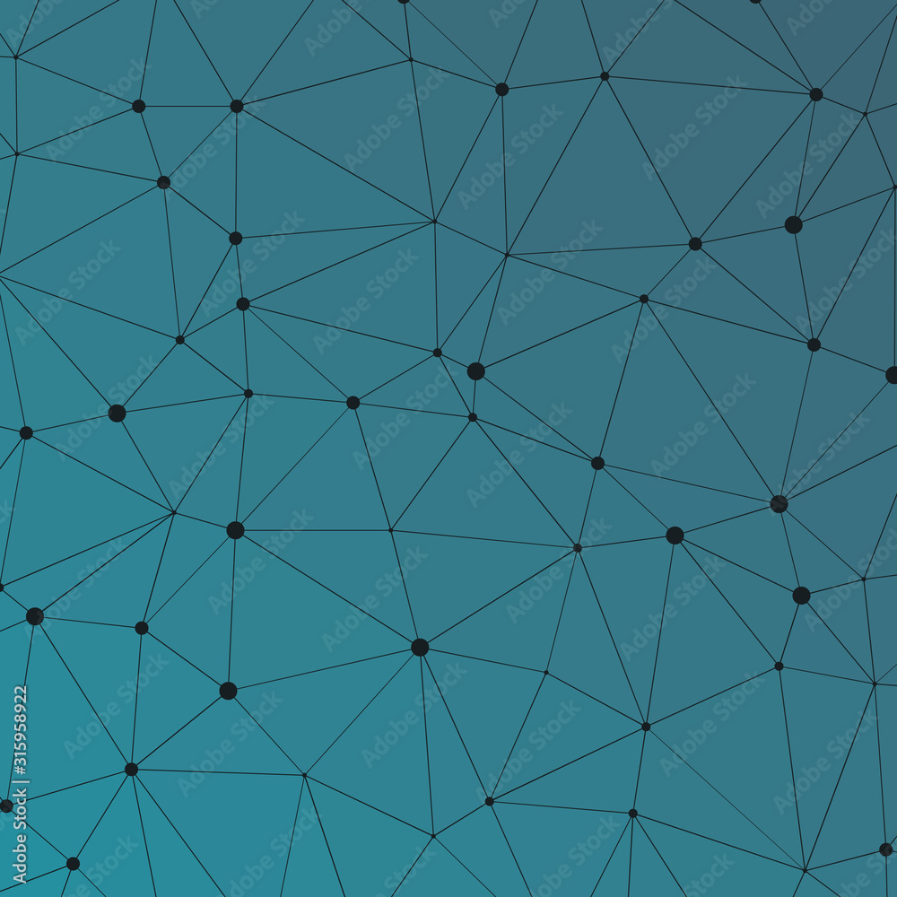Obraz premium Abstract Low Polygon gradient Generative Art background illustration