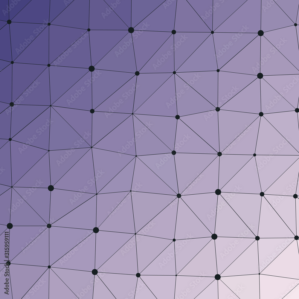 Fototapeta premium Abstract Low Polygon gradient Generative Art background illustration