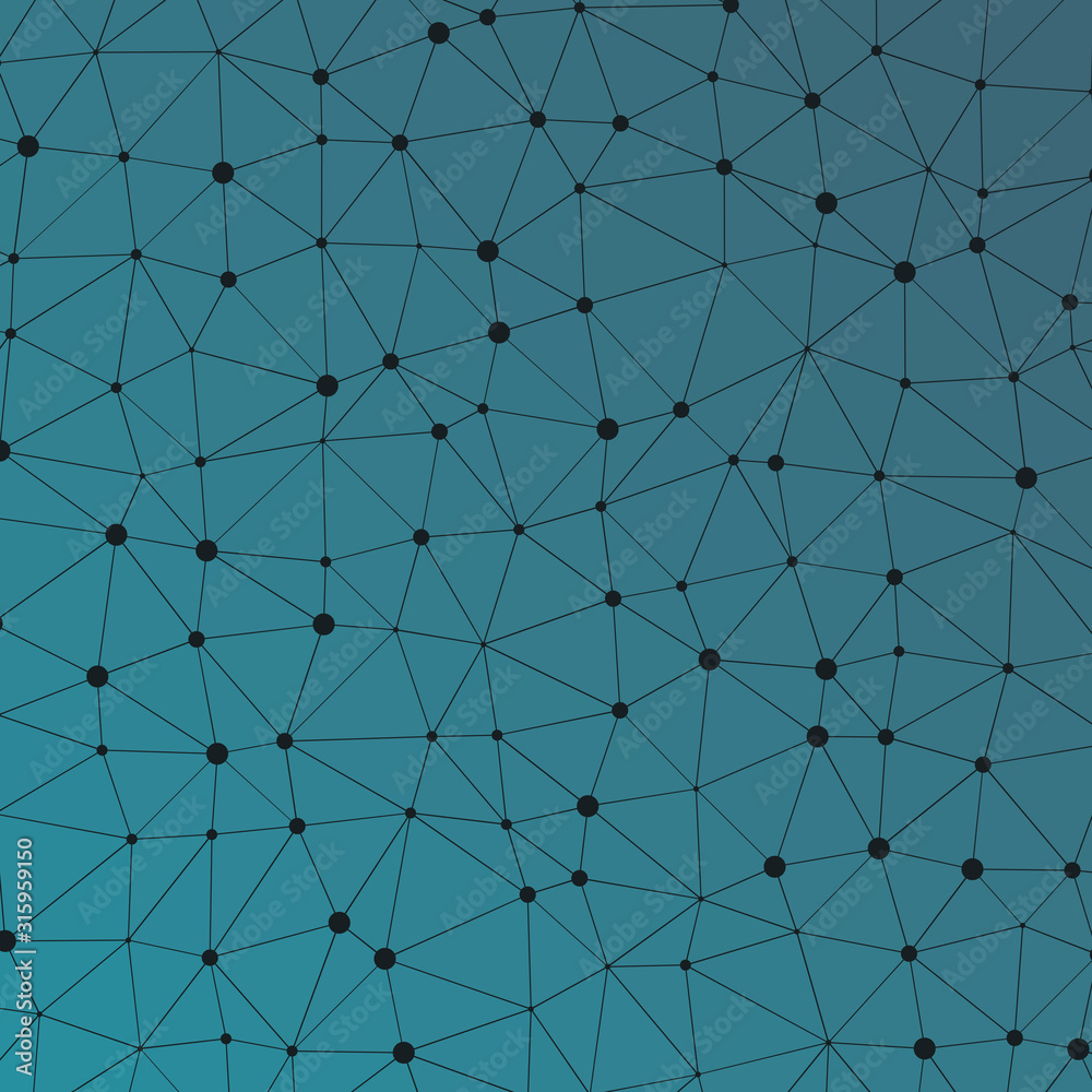 Obraz premium Abstract Low Polygon gradient Generative Art background illustration