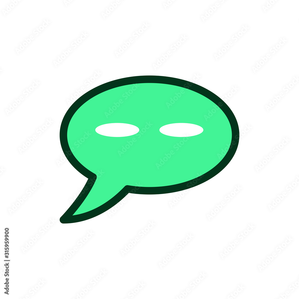 Bubble speak icon vector design template Bubble speak icon vector design template