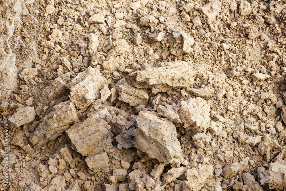 textured background of soil
