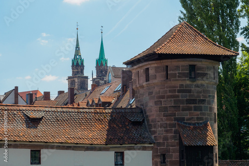 Obraz na płótnie Old town Nuremberg, Bavaria, Germany w salonie