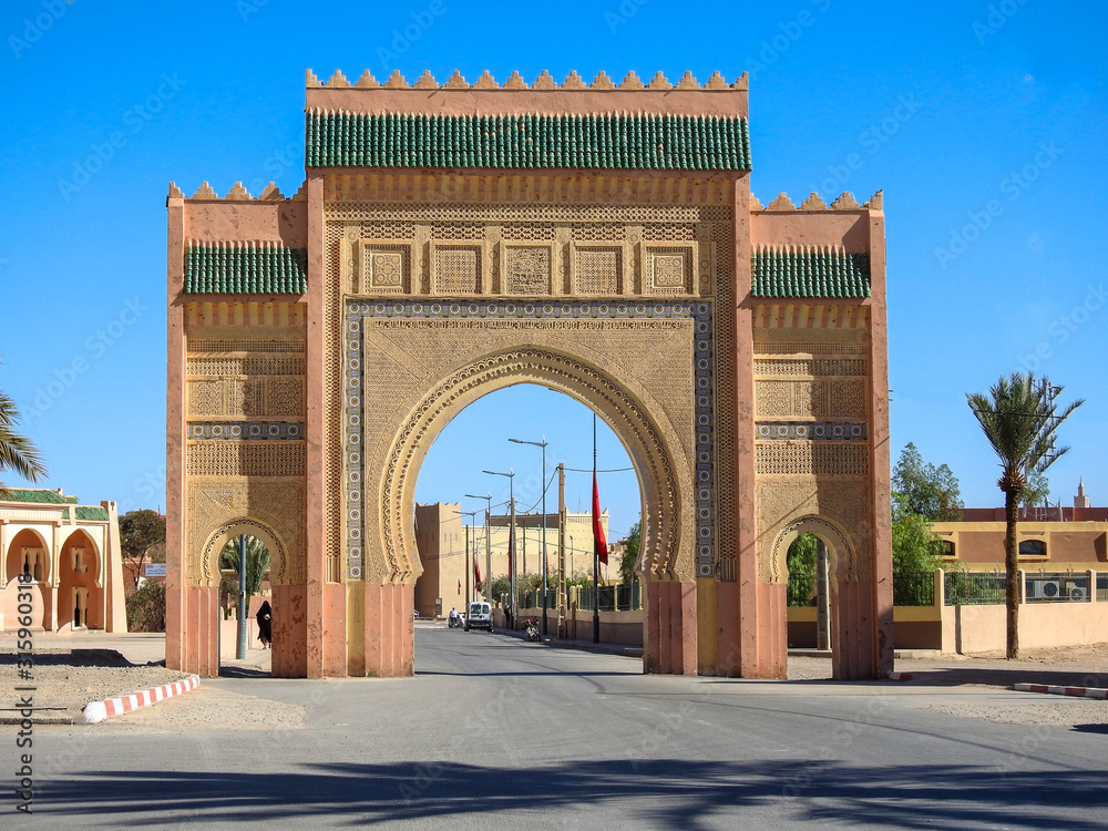 Gateway to the Sahara, the Entrance Gate to Rissani Morocco