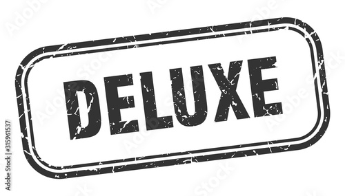 deluxe stamp. deluxe square grunge black sign