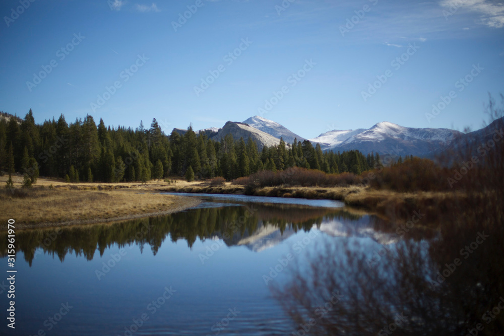 mountain and lake mountain and lake