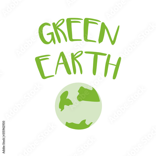Happy Earth day. Eco,recycle, Go Green, Save Energy concept quotes set. Hand drawn ecology lettering, eco friendly lifestyle poster, t shirt design, sticker emblem, banner, bag printable. Vector Eps.8