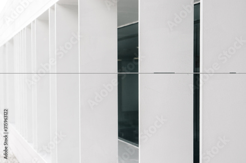 Architecture minimalism modern style design details building exterior concrete abstract background