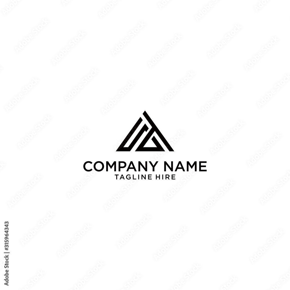 Initial Letter A,S,T,G logo design symbol. Design Template Element Initial Letter A,S,T,G logo design symbol. Design Template Element