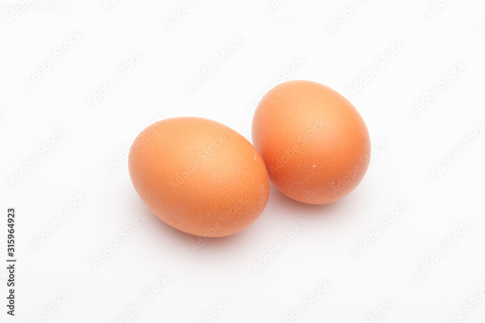 Chicken eggs, raw eggs freshly picked from the farm Chicken eggs, raw eggs freshly picked from the farm
