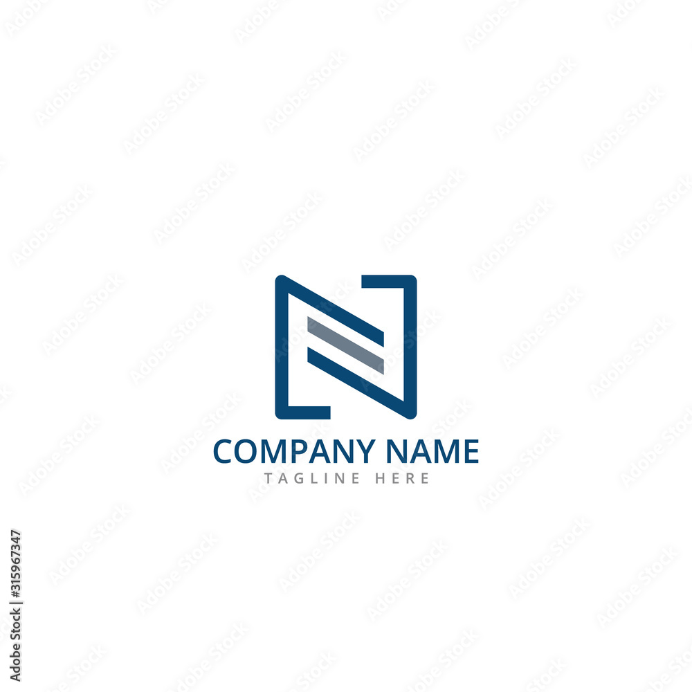 Letter N abstract logo icon design template Letter N abstract logo icon design template