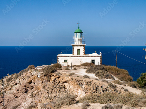 Akrotiri lighthouse on the island
