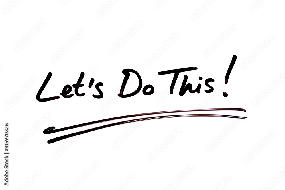 Lets do this stock illustration adobe stock