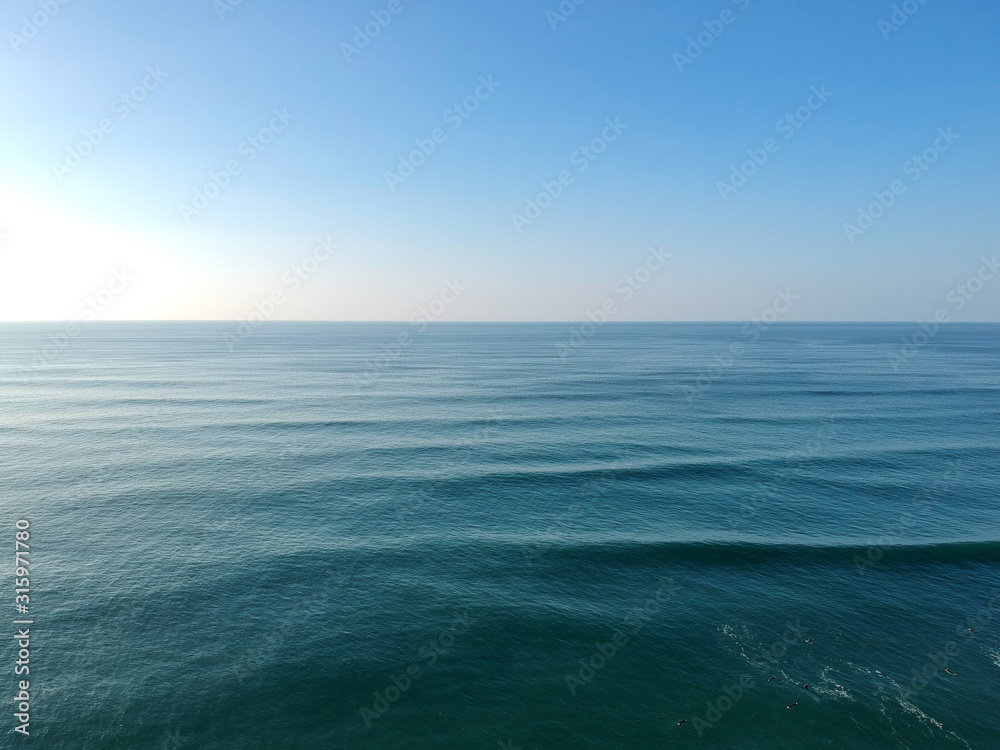 Obraz premium Aerial view from a surf spot