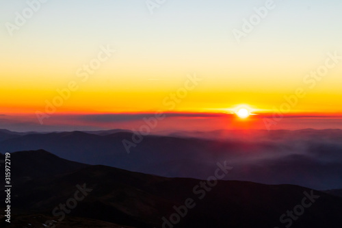 sunset in the mountains © Bohdan