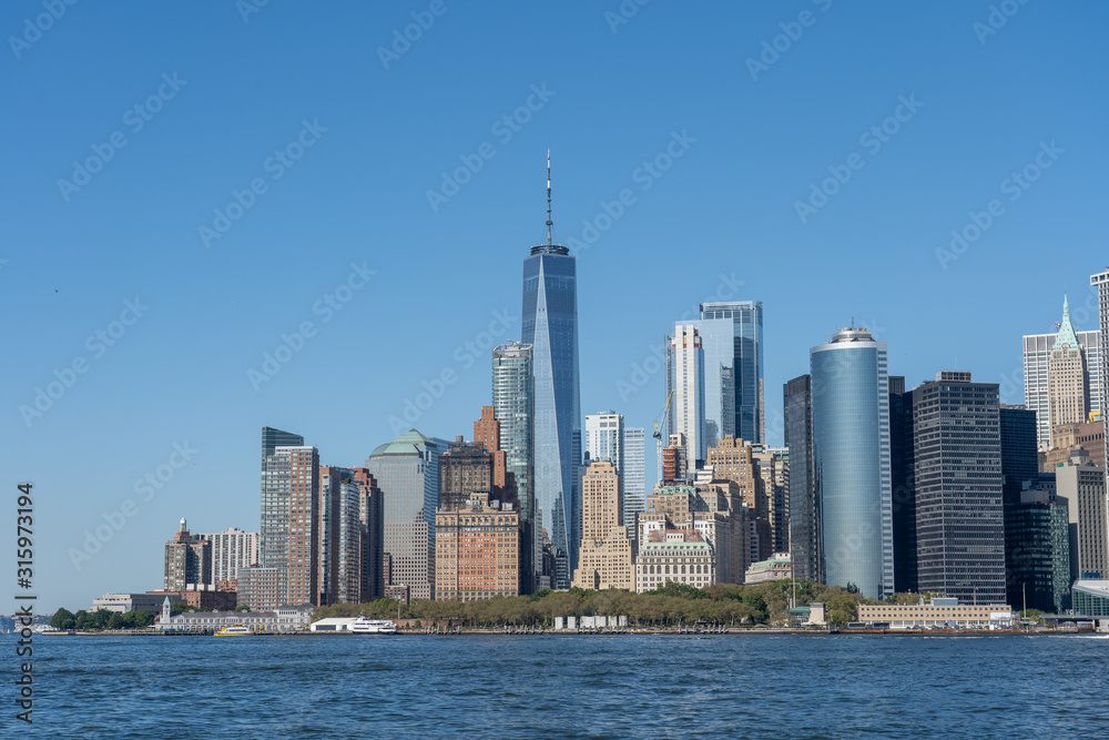 Lower Manhattan Skyline, NYC, USA
