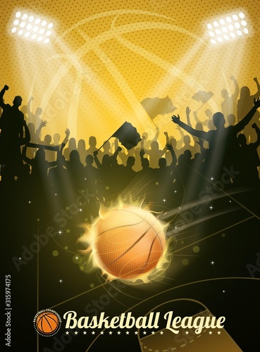 burning basketball
