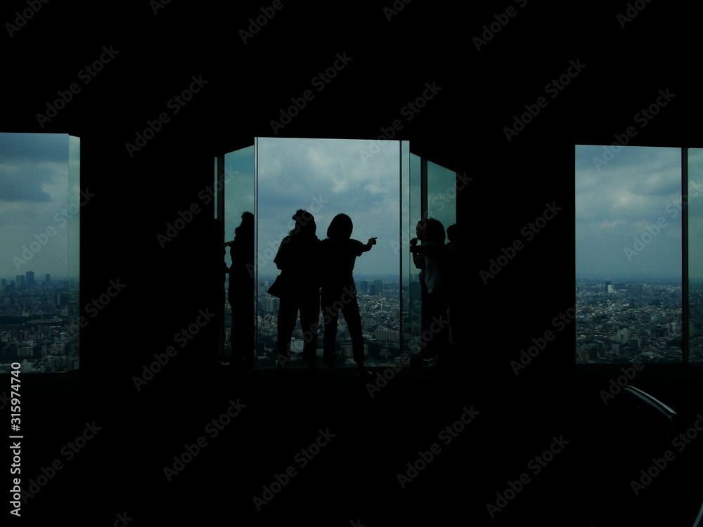 Fototapeta premium La ciudad a través del espejo