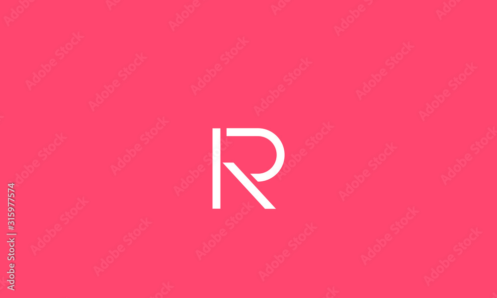Alphabet letters monogram icon logo R Alphabet letters monogram icon logo R