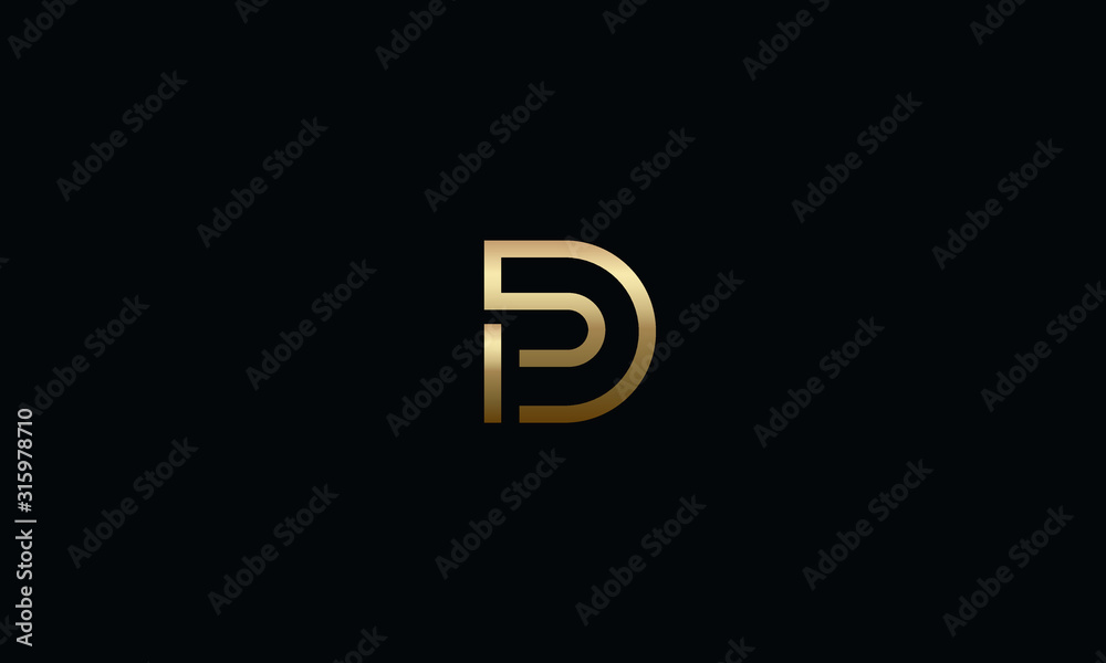 Alphabet letters monogram icon logo D Alphabet letters monogram icon logo D