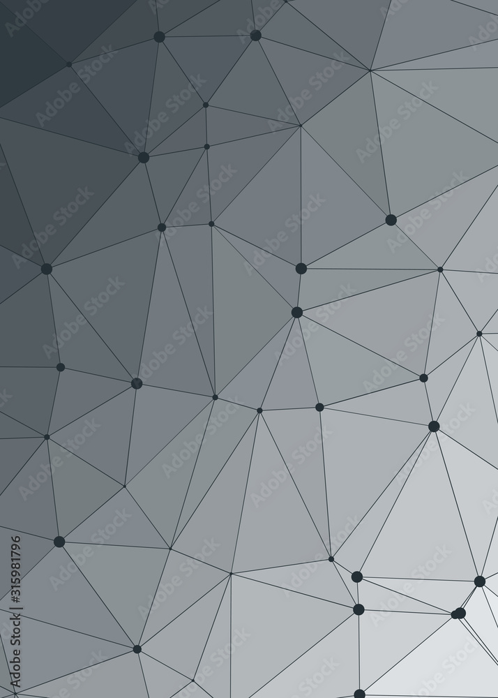 Obraz premium Abstract Low Polygon gradient Generative Art background illustration