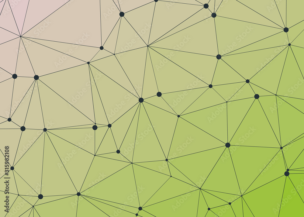 Obraz premium Abstract Low Polygon gradient Generative Art background illustration