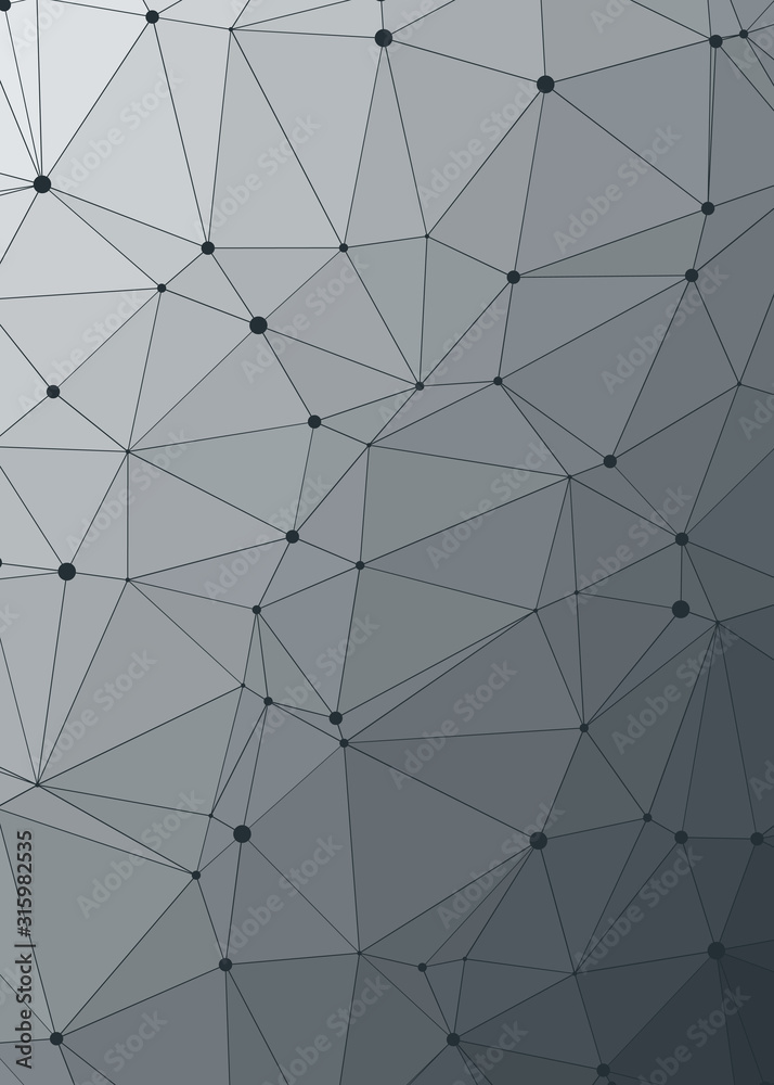 Obraz premium Abstract Low Polygon gradient Generative Art background illustration