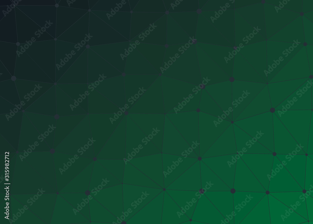 Obraz premium Abstract Low Polygon gradient Generative Art background illustration