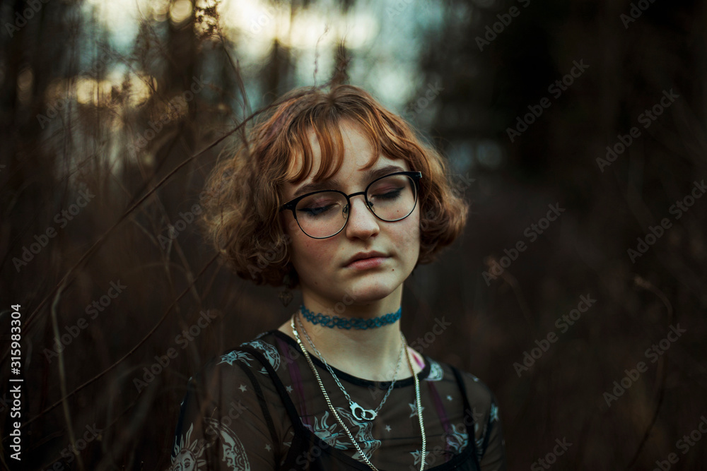 Portrait of young woman outdoors Portrait of young woman outdoors