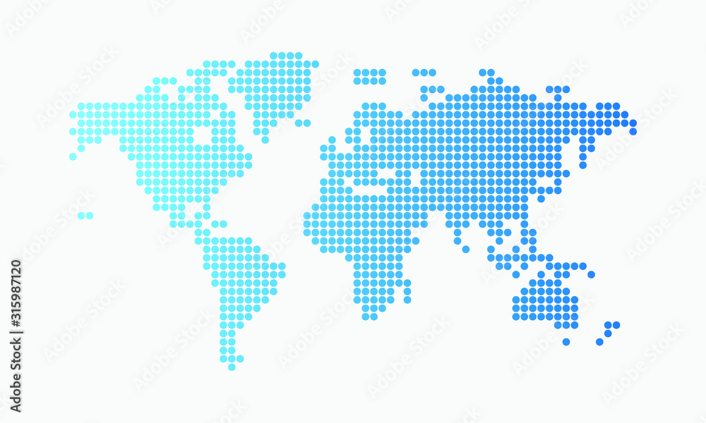 map of the world vector