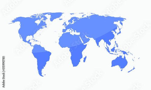 map of the world vector