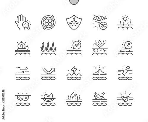 Skin Well-crafted Pixel Perfect Vector Thin Line Icons 30 2x Grid for Web Graphics and Apps. Simple Minimal Pictogram