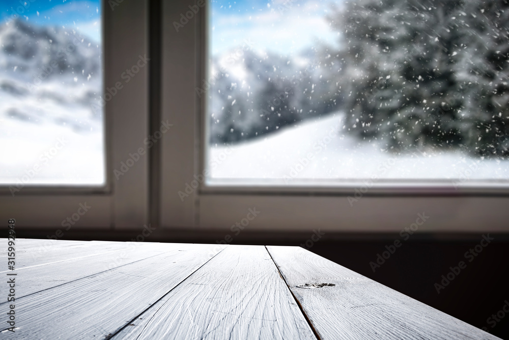 desk of free space and winter window desk of free space and winter window