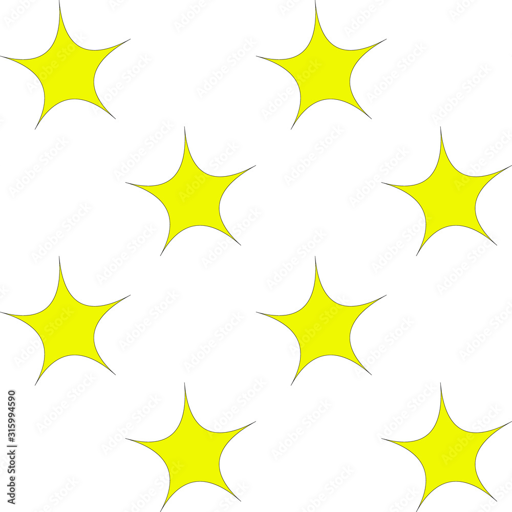 Seamless pattern with yellow stars on a white background. Holiday. Children's textiles. For wrapping paper and postcards. Cute baby picture.Vector Seamless pattern with yellow stars on a white background. Holiday. Children's textiles. For wrapping paper and postcards. Cute baby picture.Vector