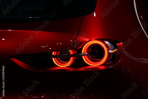 かっこいい自動車のテールランプのイメージ Stock Photo Adobe Stock