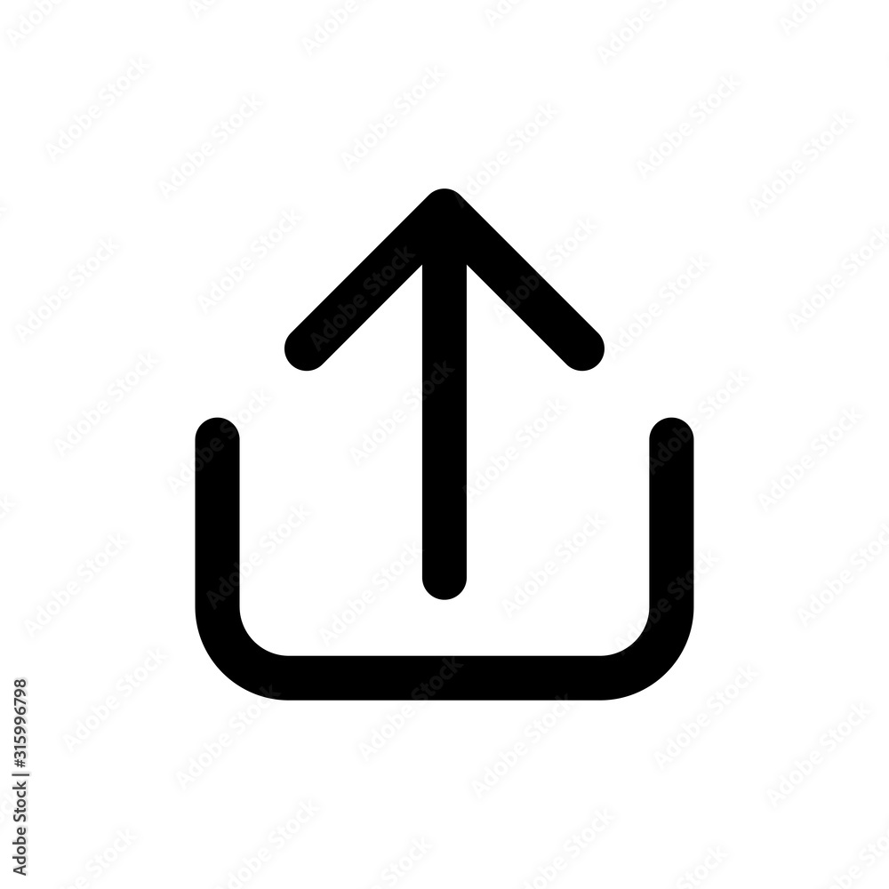 Upload signage arrow icon trendy Upload signage arrow icon trendy
