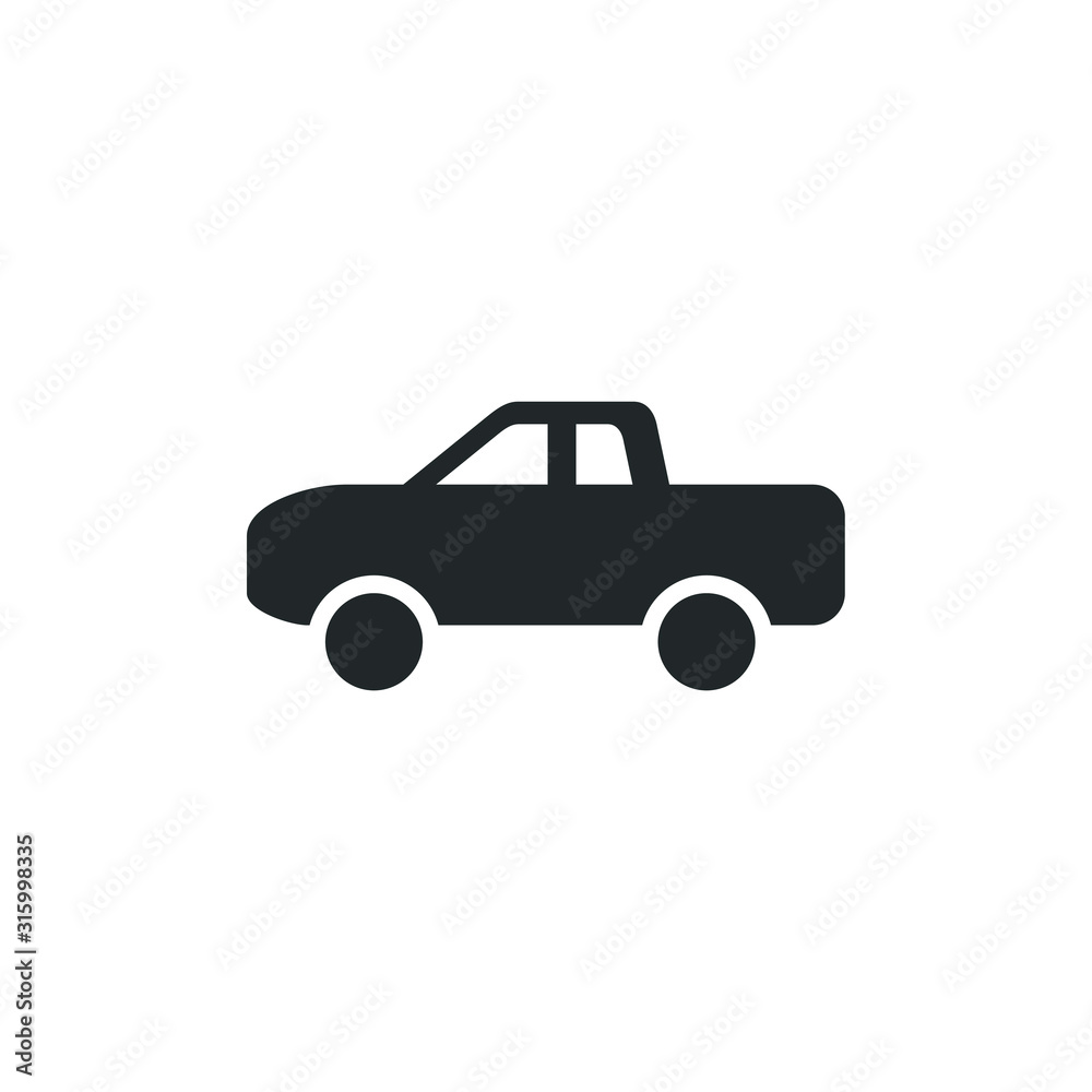 Classic car. Retro car icon template color editable. car transportation symbol vector sign isolated on white background illustration for graphic and web design.