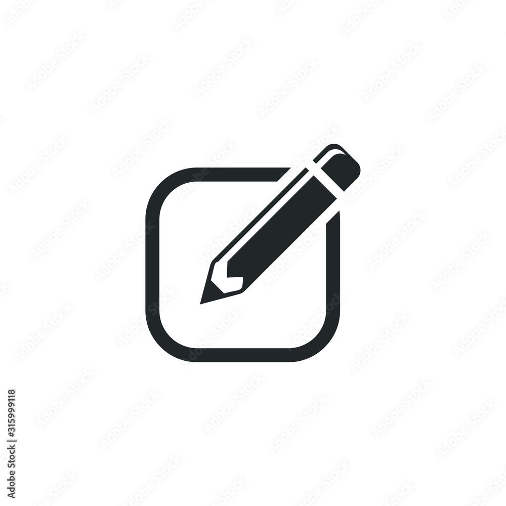 Edit text icon template color editable. Edit symbol vector sign isolated on white background illustration for graphic and web design. Edit text icon template color editable. Edit symbol vector sign isolated on white background illustration for graphic and web design.