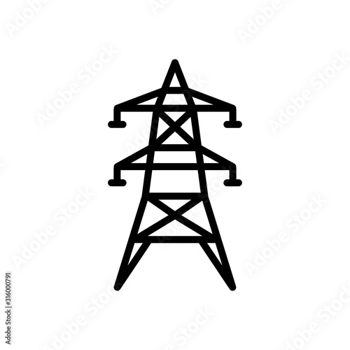 Industrial icon : electric tower design trendy © jambronk