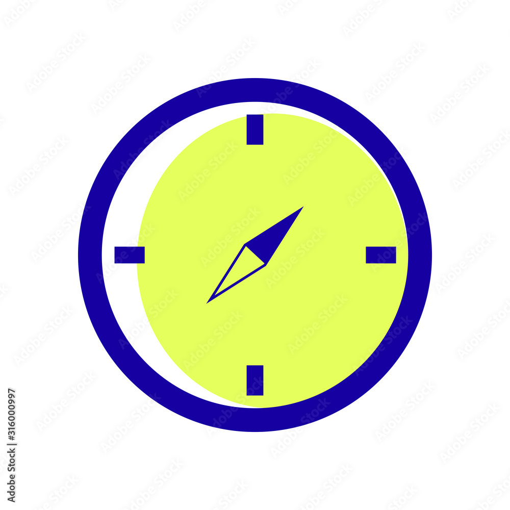 Compass icon vector on white background design Compass icon vector on white background design