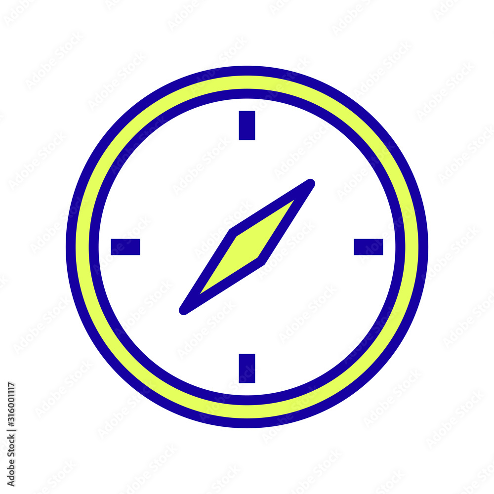 Compass icon vector on white background design Compass icon vector on white background design