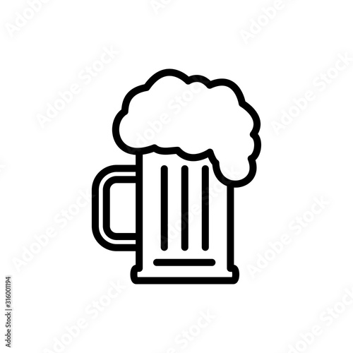 Beverage icon : beer design trendy