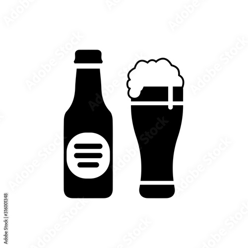 Beverage icon : beer design trendy