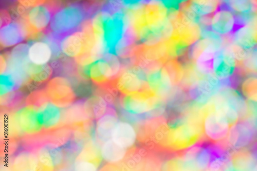 Abstract bright holographic background multicolored trendy Futuristic lights
