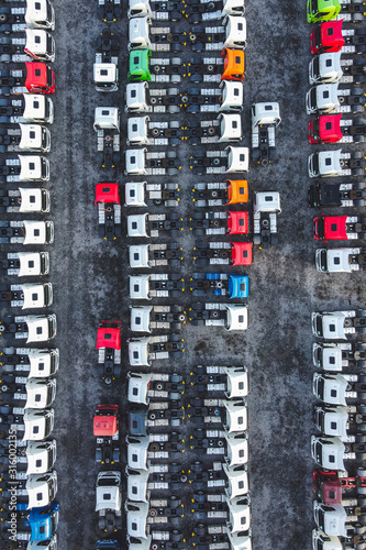 Parking ciężarówek