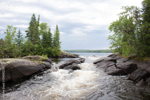 Choppy waters between lakes