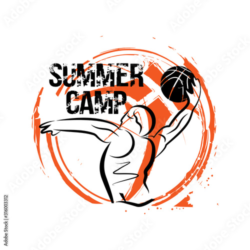 Basketball design. Vector illustration for t-shirt
