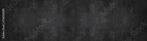 black stone concrete texture background anthracite panorama banner long