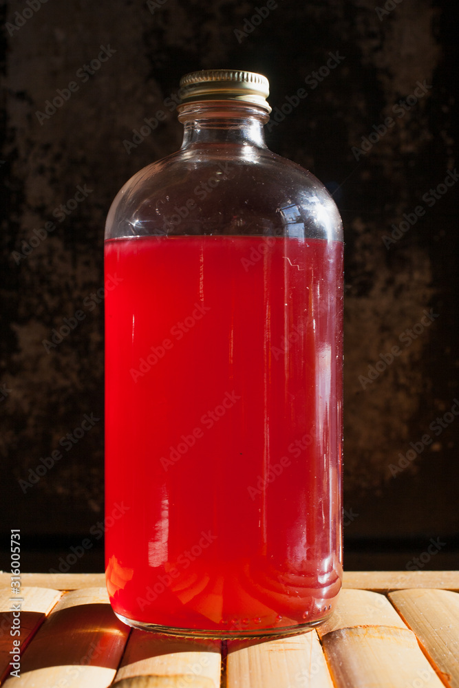 A bottle of Gooseberry-Infused Vodka A bottle of Gooseberry-Infused Vodka