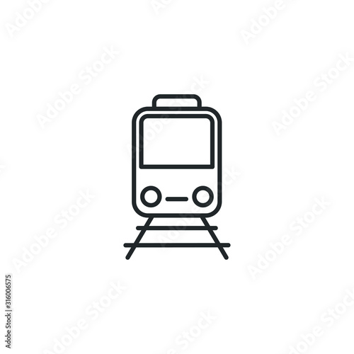 train icon template color editable. train transportation symbol vector sign isolated on white background illustration for graphic and web design.