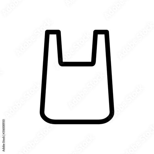 Plastic bag icon